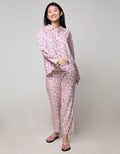 St. Yves Long Sleeve Pyjama Pants Bright Anemone Pl-Bria:Pastel Blue:M:Floral:Ls Pyjama Pant