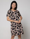 St. Yves Short Sleeve Midi Dress Aubrrieta Delta