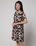 St. Yves Short Sleeve Midi Dress Aubrrieta Delta