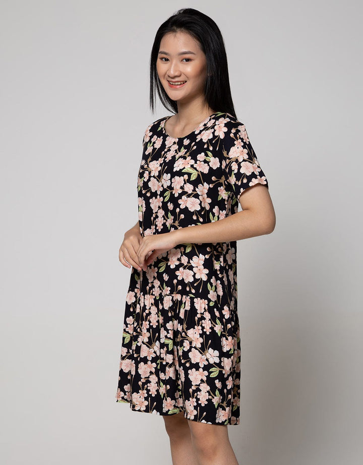 St. Yves Short Sleeve Midi Dress Aubrrieta Delta