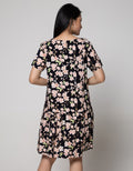 St. Yves Short Sleeve Midi Dress Aubrrieta Delta