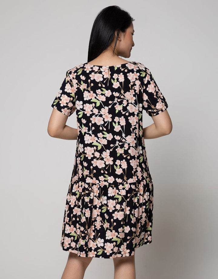 St. Yves Short Sleeve Midi Dress Aubrrieta Delta