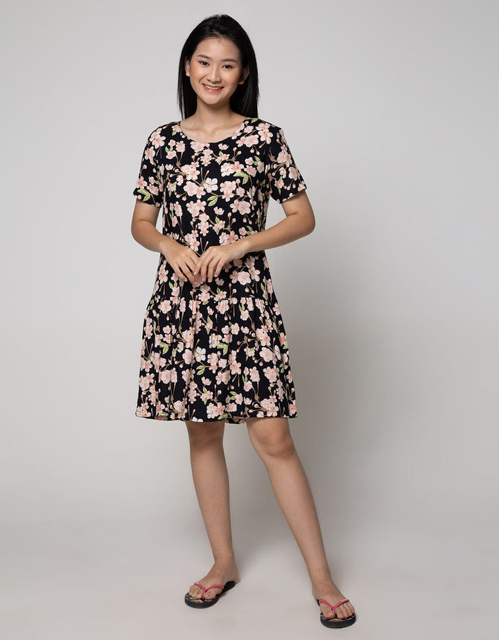 St. Yves Short Sleeve Midi Dress Aubrrieta Delta