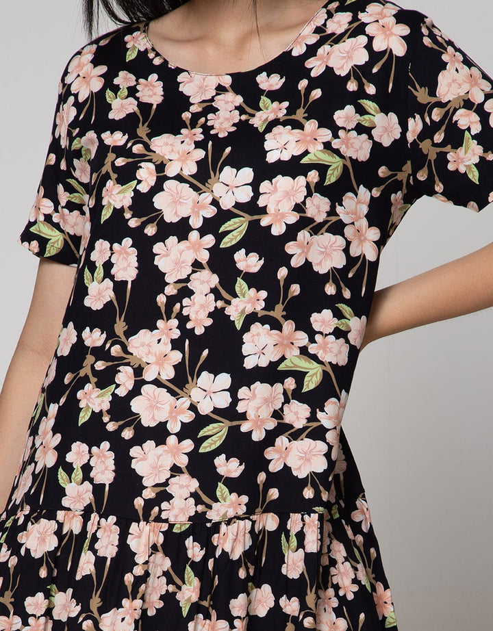 St. Yves Short Sleeve Midi Dress Aubrrieta Delta