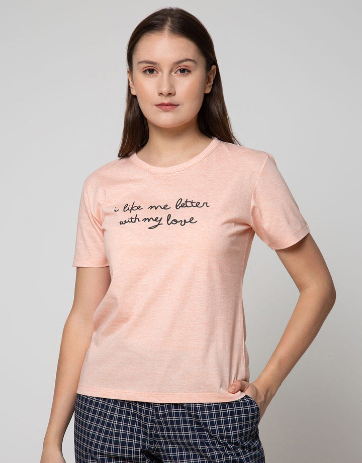 Nevada Short Sleeve T-Shirt Wording Print Chest Basic