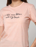 Nevada Short Sleeve T-Shirt Wording Print Chest Basic
