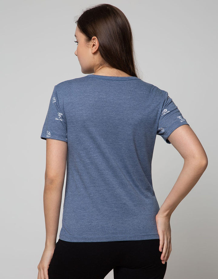 Nevada Short Sleeve T-Shirt Wording Print Random Full