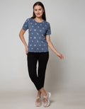 Nevada Short Sleeve T-Shirt Wording Print Random Full