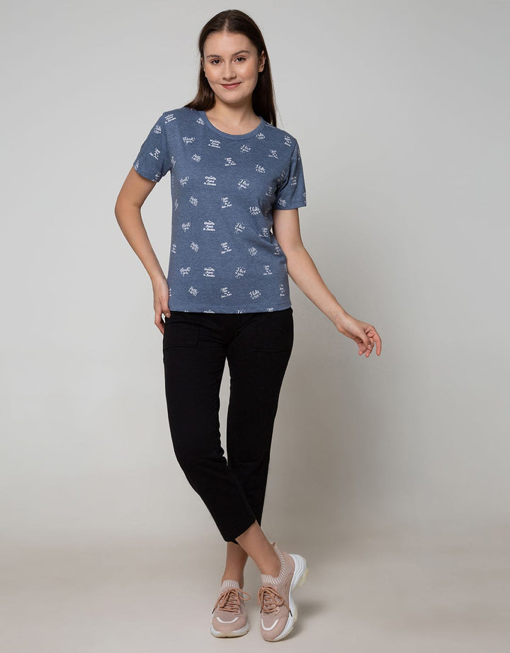 Nevada Short Sleeve T-Shirt Wording Print Random Full