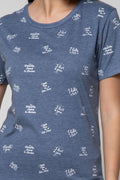 Nevada Short Sleeve T-Shirt Wording Print Random Full