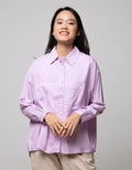 Nevada Long Sleeve Shirt Top Oversize With Pocket