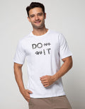 T Zone Short Sleeve T-Shirt Print Graphic Theme Monochrome Do It
