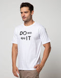 T Zone Short Sleeve T-Shirt Print Graphic Theme Monochrome Do It
