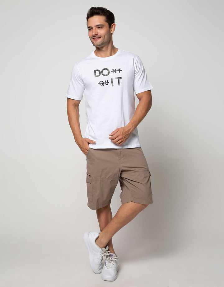 T Zone Short Sleeve T-Shirt Print Graphic Theme Monochrome Do It