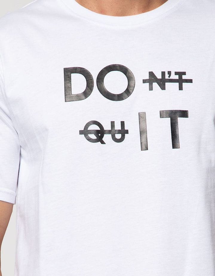 T Zone Short Sleeve T-Shirt Print Graphic Theme Monochrome Do It