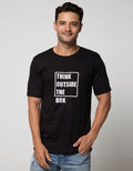 T Zone Short Sleeve T-Shirt Print Graphic Theme Monochrome Think