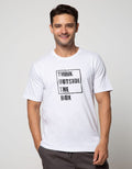 T Zone Short Sleeve T-Shirt Print Graphic Theme Monochrome Think