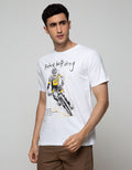 T Zone Short Sleeve T-Shirt Print Graphic Bicycle Ridding