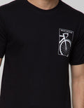 T Zone Short Sleeve T-Shirt Print Graphic Bicycle Life Is A Journey