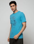T Zone Short Sleeve T-Shirt Print Graphic Bicycle Vintage