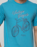 T Zone Short Sleeve T-Shirt Print Graphic Bicycle Vintage