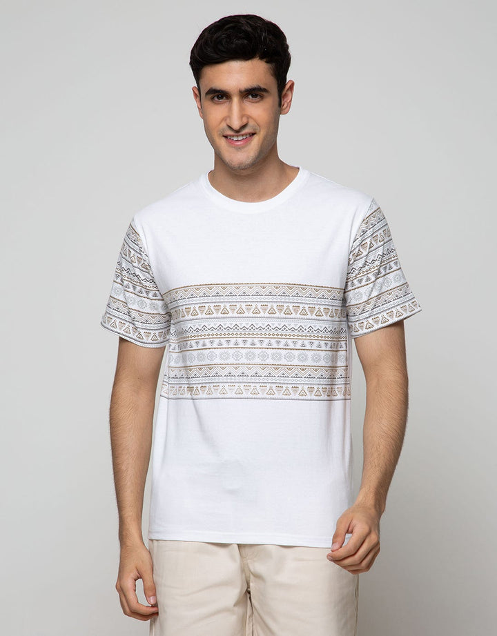 T Zone Short Sleeve T-Shirt Print Graphic Tribal Theme