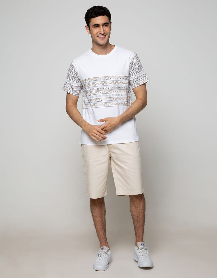 T Zone Short Sleeve T-Shirt Print Graphic Tribal Theme