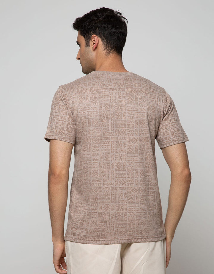 T Zone Short Sleeve T-Shirt Print Graphic Theme Tribal
