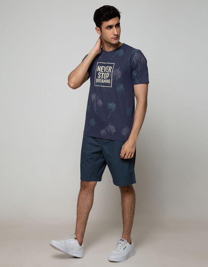 T Zone Short Sleeve T-Shirt Print Fullprint Never Stop Dreaming