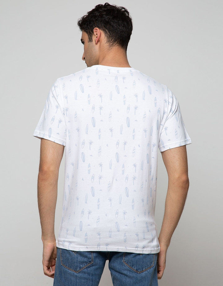 T Zone Short Sleeve T-Shirt Print Fullprint Enjoy Your Life