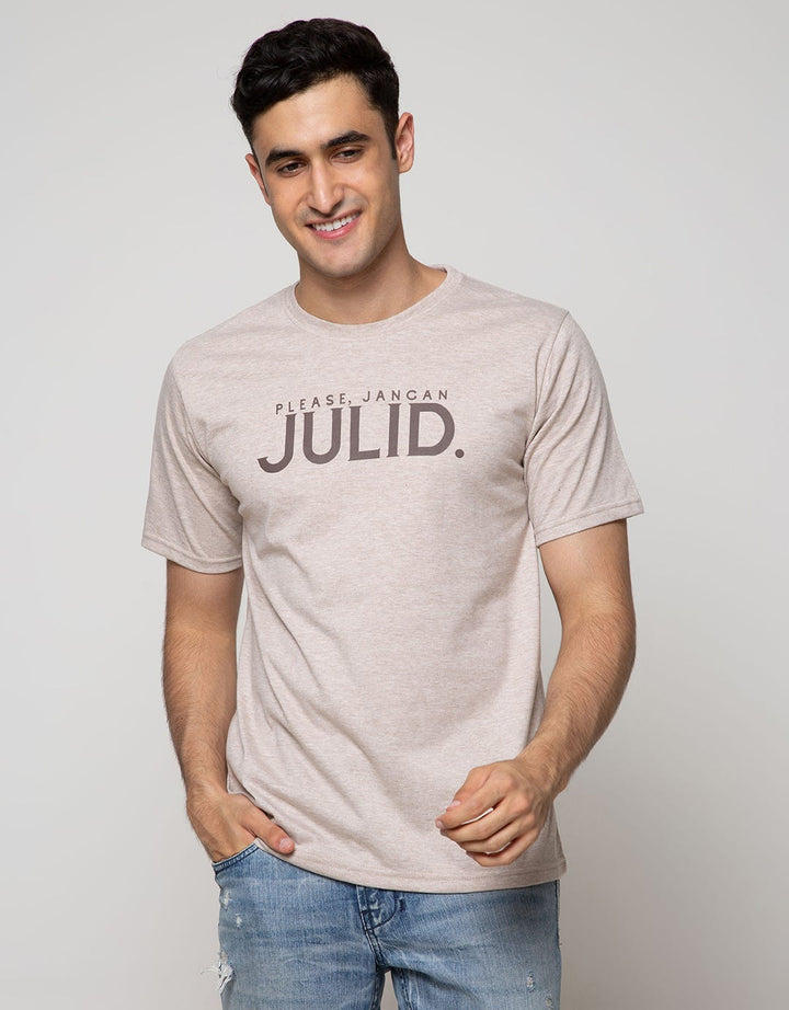 T Zone Short Sleeve T-Shirt Print Please Jangan Julid