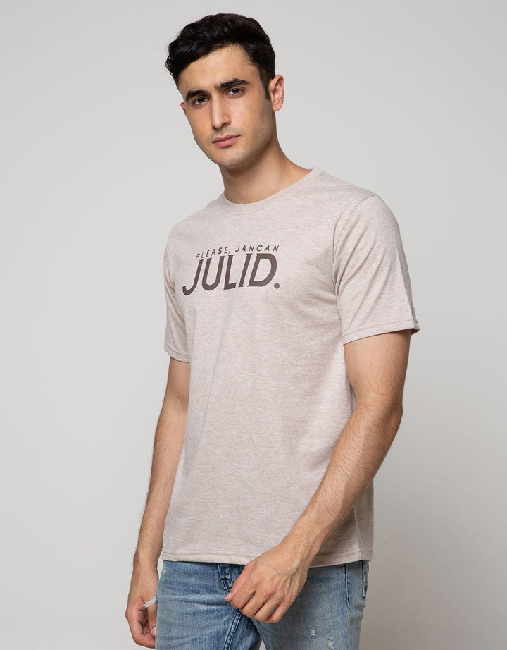 T Zone Short Sleeve T-Shirt Print Please Jangan Julid