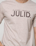 T Zone Short Sleeve T-Shirt Print Please Jangan Julid