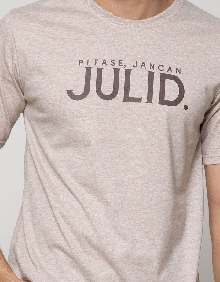 T Zone Short Sleeve T-Shirt Print Please Jangan Julid