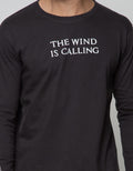 T Zone Long Sleeve T-Shirt Print - The Wind Is Calling