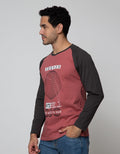 T Zone Long Sleeve Raglan T-Shirt Print NTS