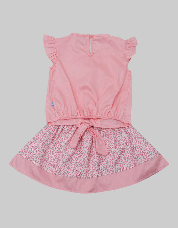 Pipiniko Short Sleeve Midi Dress With