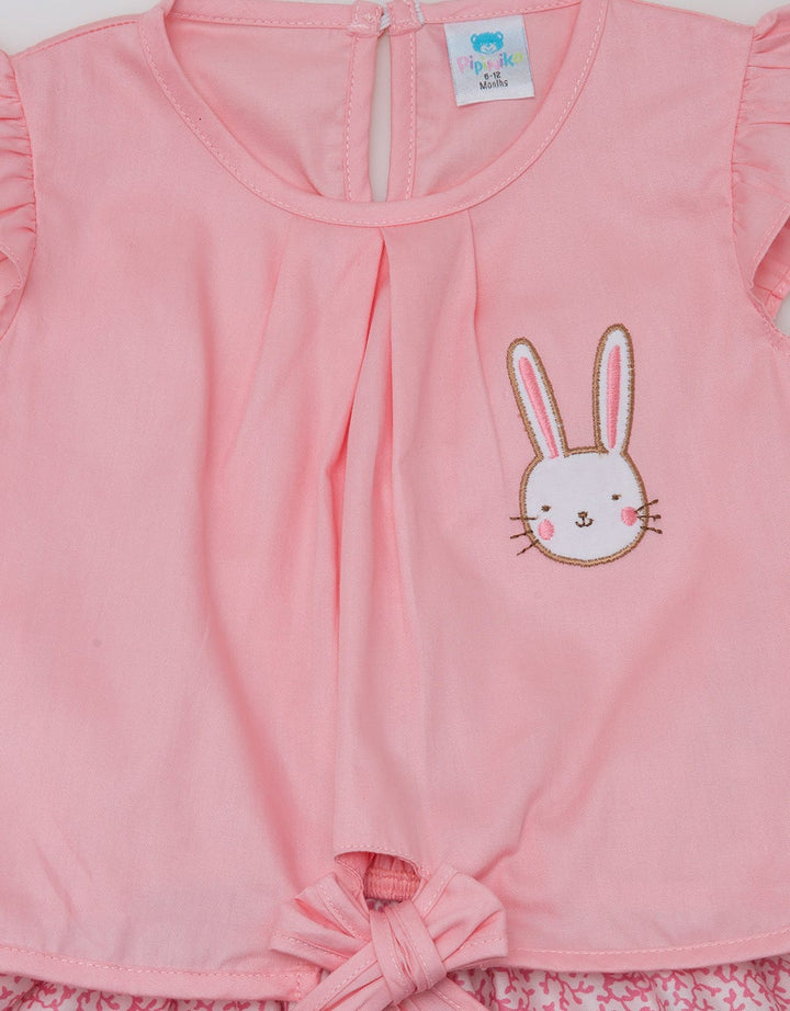 Pipiniko Short Sleeve Midi Dress With