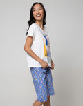 Disney Snow White Short Sleeve Pyjama Capri Beautiful