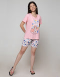 Disney Cute Ariel Short Sleeve Pyjama Shorts Pants