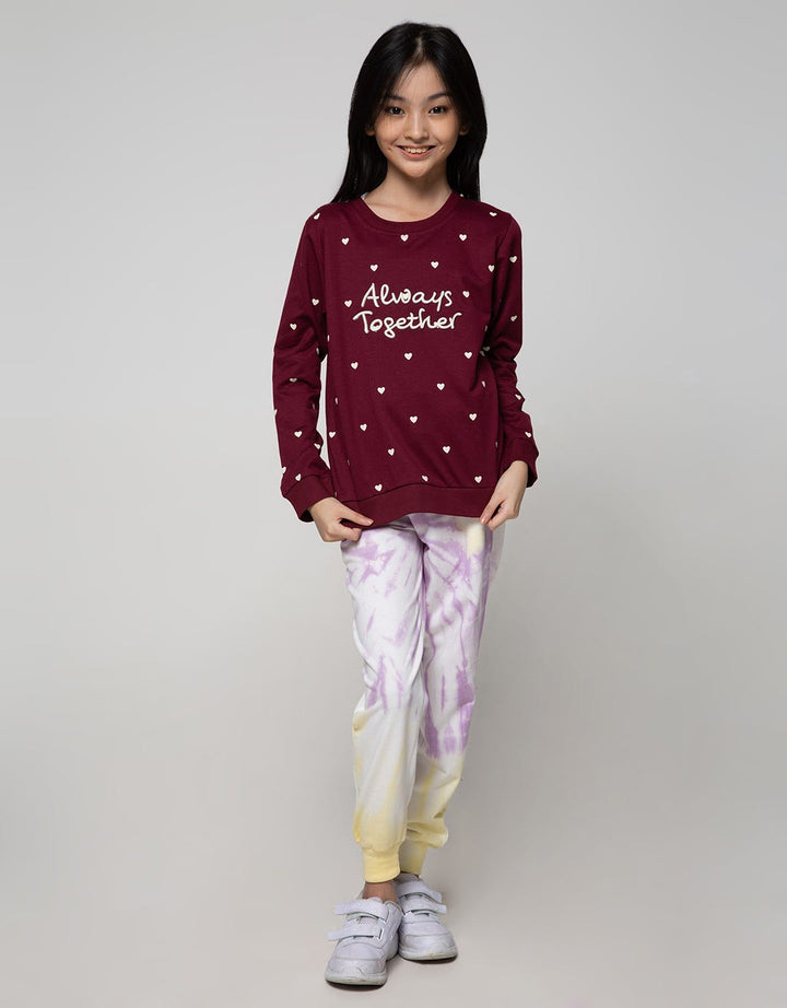 Nevada Sweatshirt Fullprint Love Embroidered Always Together