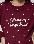 Nevada Sweatshirt Fullprint Love Embroidered Always Together