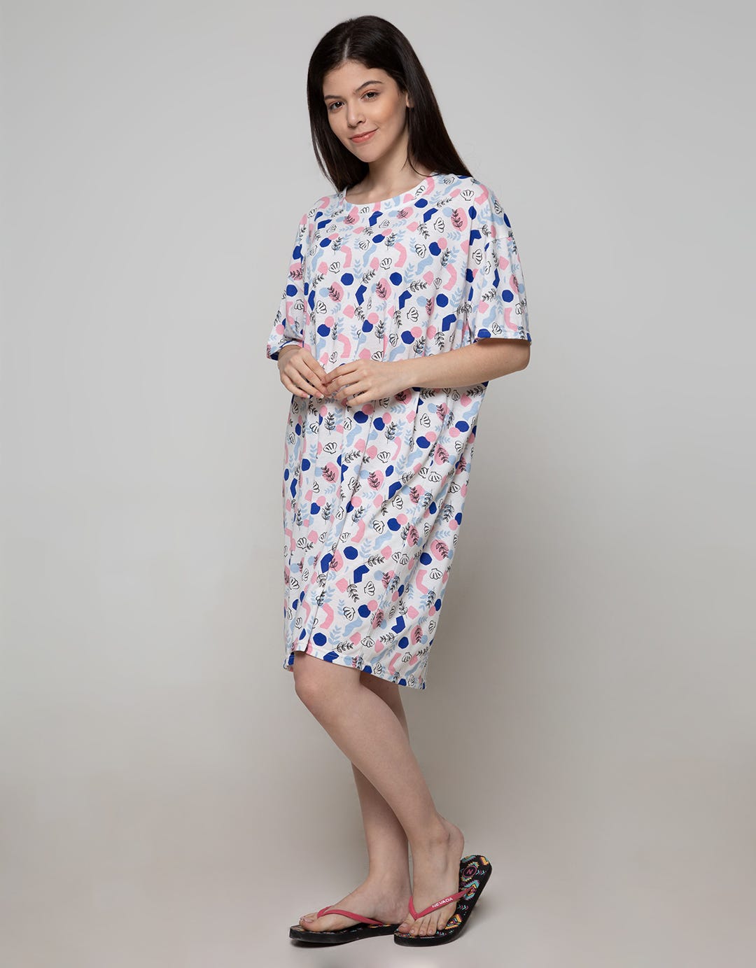 Disney Cute Ariel Short Sleeve Midi Dress