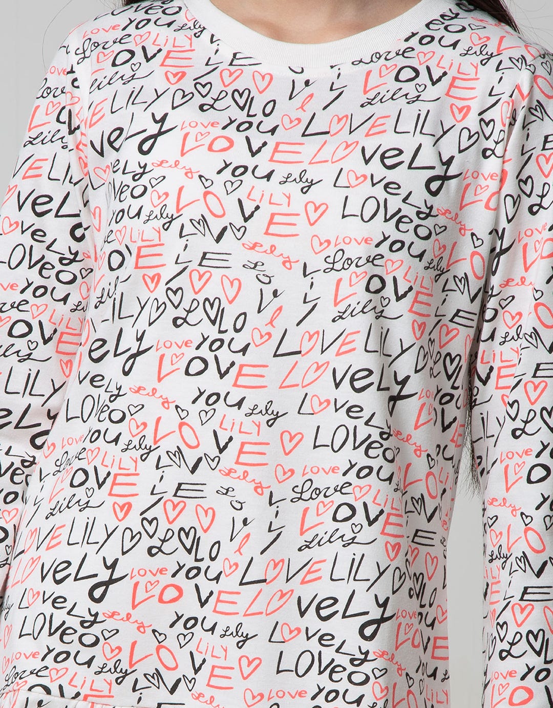 Nevada Long Sleeve Midi Dress Daily Fullprint Love