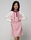 Nevada Long Sleeve Midi Dress With Hoddie Accent Love
