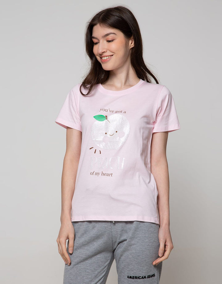 Nevada T-Shirt Tencel Peach Of My Heart