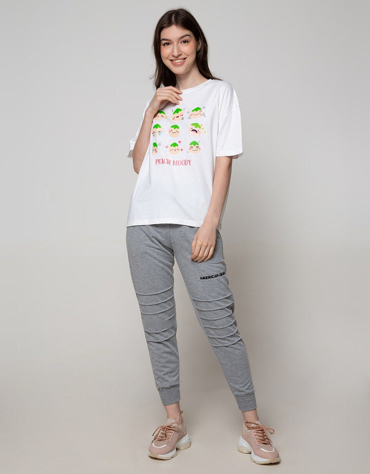 Nevada Oversized Peach Moody T-Shirt