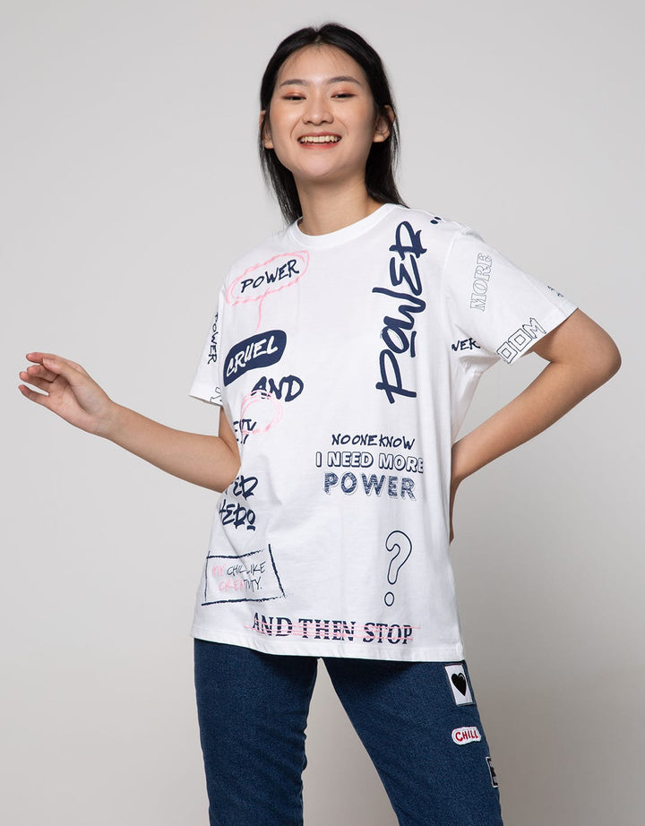 Nevada Short Sleeve T-Shirt Tencel Oversized I Need More Power