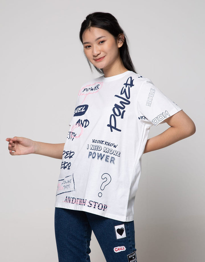 Nevada Short Sleeve T-Shirt Tencel Oversized I Need More Power