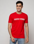 T Zone Short Sleeve T-Shirt Big Size Good Vibes